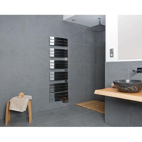 Radiateur Design type Pieve, chrome EVENES  HAUTEUR DE L'INSTALLATION : 780