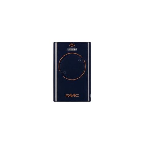 Faac – Télécommande 2 canaux 433.92 MHz – Émetteur mural pour motorisations – Programmable par autoapprentissage – Boîtier noir durable (1/2)