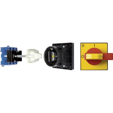 Kraus & Naimer KG64B.T203/12.VE Interrupteur sectionneur avec adaptateur de porte 63 A 1 x 90 ° rouge, jaune 1 pc(s)