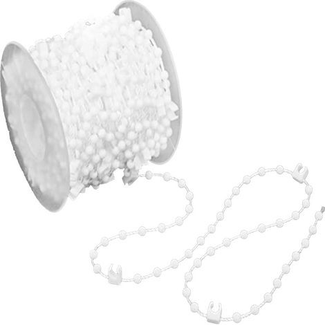 Vorhangzubehör: 127 mm Kugelkette, 12 m Packung, Ersatz- und Verschleißteile für den unteren Teil von Vertikalvorhängen. (1/5)