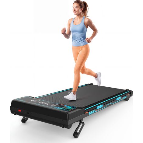 Tapis de course électrique avec inclinaison automatique 15 %, vitesse 1 à 8 km/h, 12 programmes, Bluetooth, télécommande et écran LED, charge 150 kg – CHICFURN (1/5)