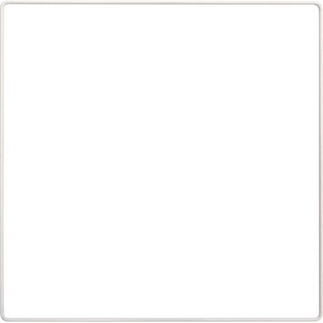 Anneau en métal - RICO DESIGN - Carré - Blanc - 25 cm - Décoration intérieure