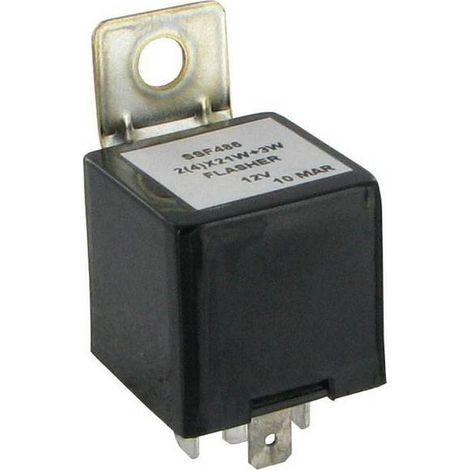 Oc-Pro – Centrale clignotante 12V pour 2 ou 4 lampes 21W – Témoin 3W – Type DIN pour installation facile – Performance fiable et efficace