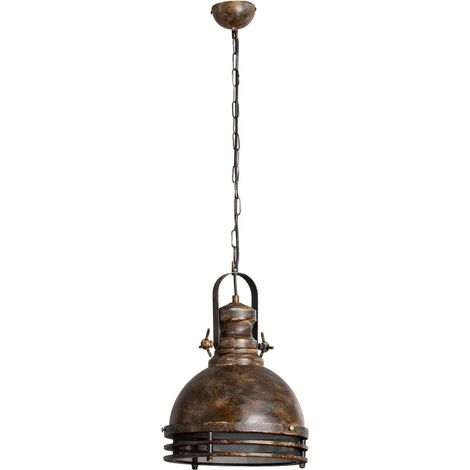 [NEUWERTIG] B-Ware Saglam Hängeleuchte Pendelleuchte Metall Altmessing Lampe Leuchte ø 30 Cm