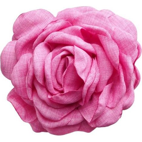 Pinza para el cabello Ecarla con forma de flor de tela Cyclamen XL 9cm SP288F (1/5)