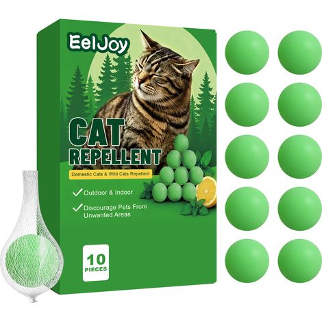Répulsif pour chats EELJOY - Crée une zone interdite à votre chat pour l'empêcher de griffer, de mordre et d'uriner. Convient à une utilisation intérieure et extérieure. Contient : 10 répulsifs, 1 sac (1/5)