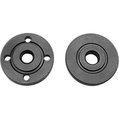 1 paire d'écrous de bride intérieure et extérieure pour meuleuse d'angle, outils de remplacement de filetage pour disques de coupe de 20 mm et 22 mm d'alésage (1/5)