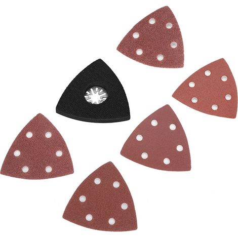 Kit de ponçage 101 pièces avec papier de verre pour outil multifonction oscillant Bosch Fein et plateau de coupe