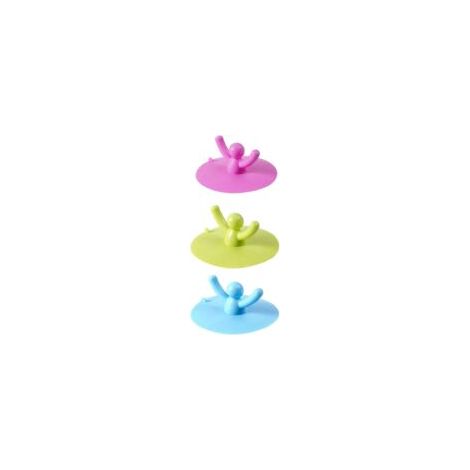Set mit 3 universellen Silikon-Ablaufstopfen für Spüle, Dusche, Badewanne, Küche und Badezimmer - Crezuo