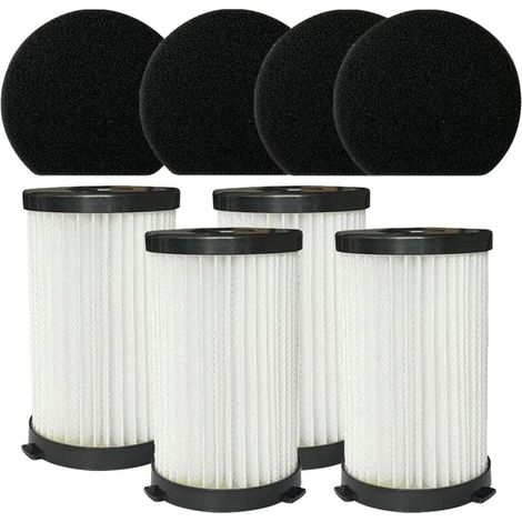 8pcs Replacement Filter Compatible with MOOSOO D600 D601 Corded Vacuum Cleaner Includes 4pcs Filter +4pcs Foam Filter