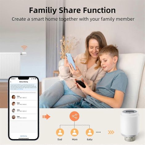 Intelligenter ZigBee-Thermostat-Heizkörper für Alexa Home