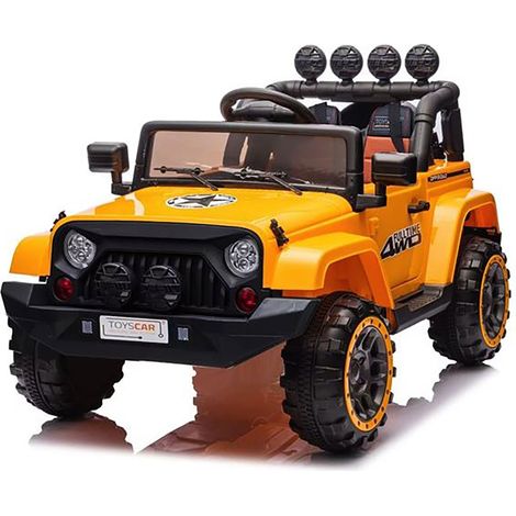Macchina Elettrica per Bambini Fuoristrada Adventure 12V con Telecomando Giallo (1/5)