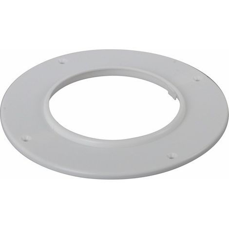 Ubbink – Rosace Ø100 en PE blanc – Conduit de fumée pour chaudière ventouse – Pour espaces confinés – Installation facile (1/4)