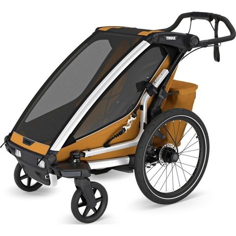 Remolque para bicicleta individual Thule Chariot Sport 2 - Oro natural (1/4)