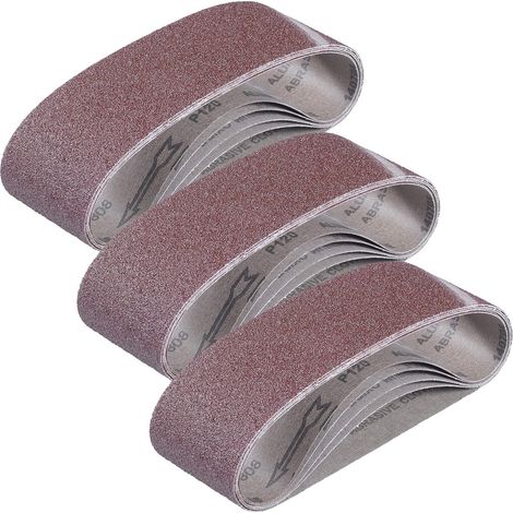 Einhell Mix Grit 15 Piece Sanding Belt Set Wood Working 75x 533mm 40 80 120 Grit (1/3)