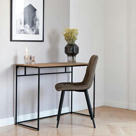 Bureau console en bois clair - design minimaliste TALLINN (1/5)