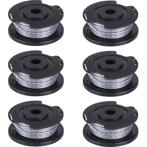 Lot de 6 bobines de fil pour débroussailleuse Bosch Art 23 26 SL 4 m x 1,65 mm (1/4)
