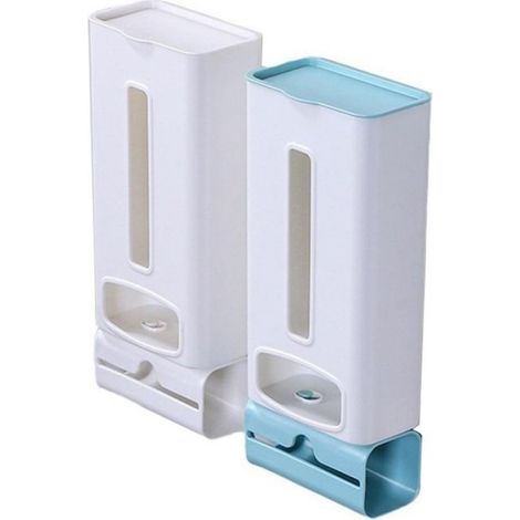 2 Distributeur de poubelles, Organisateur mural, Matériau ABS, Rangement cuisine, Porte placard (1/5)