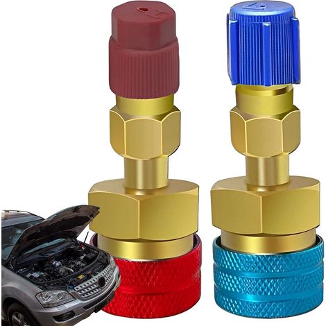 Raccords rapides climatisation R1234YF à R134A, adaptateur A/C haut/bas (1/5)