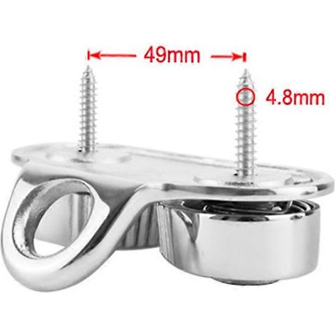 Taquet coinceur en acier inoxydable pour bateau, guide-câble, voilier, canoë, dériveur (1/4)