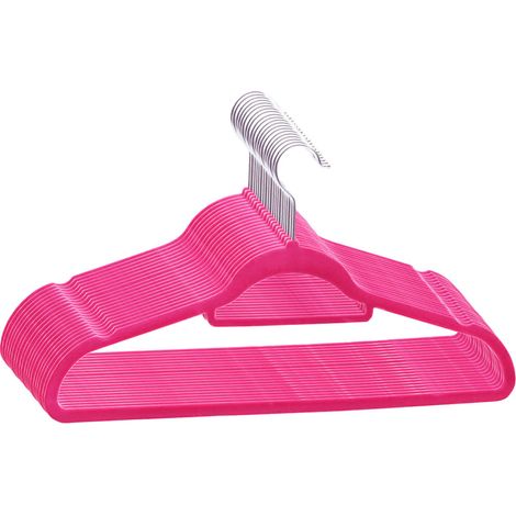 Cintres antidérapants 20 pcs Rose Velours (1/5)