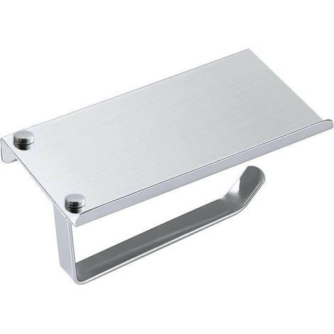 Porte-rouleau de papier toilette en acier inoxydable chromé pour salle de bain et cuisine (1/5)