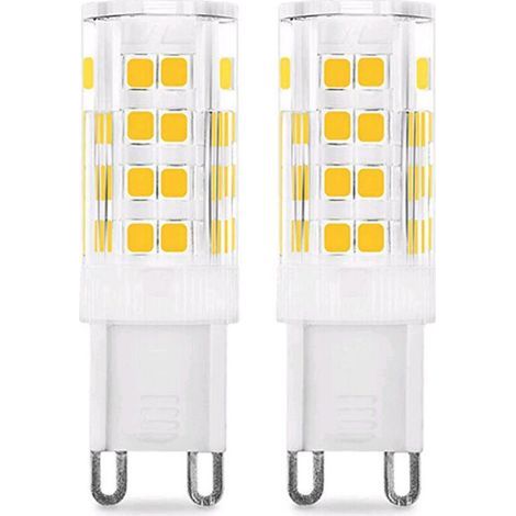 Ampoule LED G9 5W (Équivalent 50W Ampoules Halogènes), 450LM, 220V, Blanc froid 6000K, AC100-240V, NON-Dimmable, Économie d'énergie, Base en céramique, Culot G9 Standard, Lot de 6 [Classe énergétique (1/5)