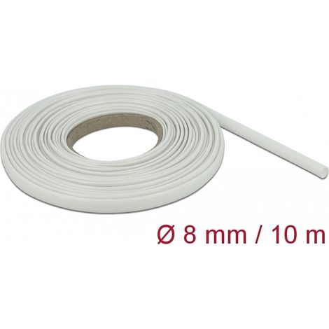 Delock Funda de fibra de vidrio 10 m x 8 mm en blanco