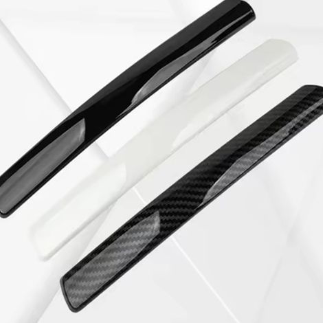 2 colors carbon fiber texture material: rubber 2-pack car rearview mirror protectors and vehicle anti-collision strips (1/5)