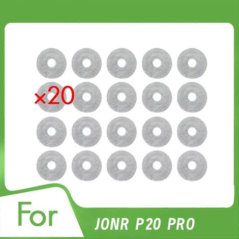 Lot de 20 chiffons de nettoyage pour aspirateur Jonr P20 Pro - Accessoires et pièces de rechange (1/5)