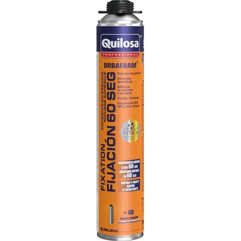 Espuma adh poliu. 750 ml multim fijacion 60seg pistola quilo