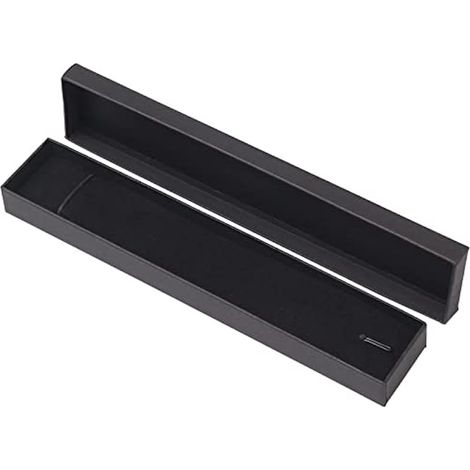 Boîte cadeau pour bracelet, 4212cm, étui noir pour collier long, boîte kraft pour collier, boucles d'oreilles, chaîne, bijoux (1/5)