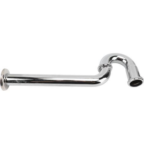 Lot de tuyaux d'évacuation pour évier en laiton, finition argentée anti-âge, remplacement de siphon de lavabo, raccord G1-1/4in (1/5)