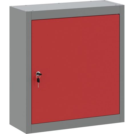 Armoire à outils avec étagère Rouge et Gris 50 x 20 x 55 cm (1/5)