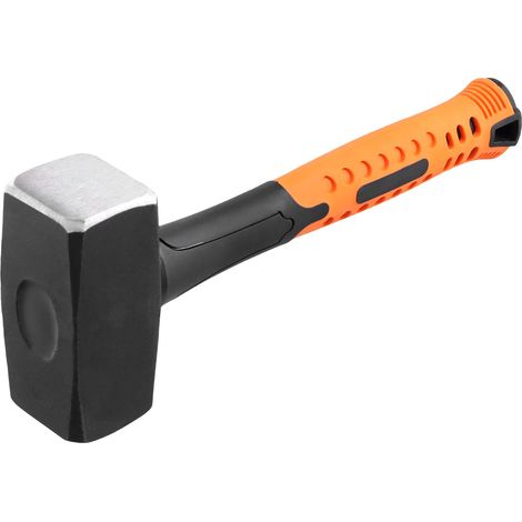 Marteau de club de 1,4 kg, marteau de 1,5 kg avec tête en acier à haute teneur en carbone, marteau à masse avec poignée ergonomique antidérapante pour la décoration de la maison (1/5)