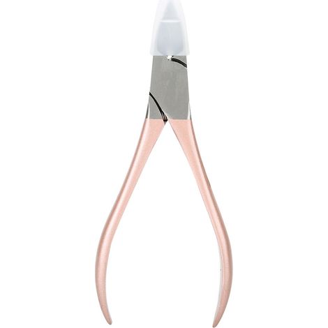 Lot de 2 pinces pour ongle incarné et cuticules - Ciseaux de pédicure en acier inoxydable couleur or rose pour retrait de peau morte (1/5)