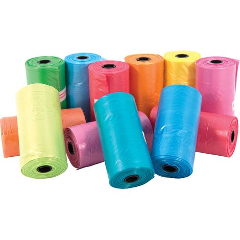 Lot De 12 Rouleaux Ramasse Crotte Multicolore