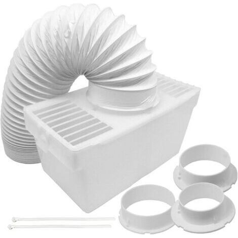 Kit universel de condensateur de tuyau de ventilation pour sèche-linge avec 3 adaptateurs (1,2 m) (1/5)
