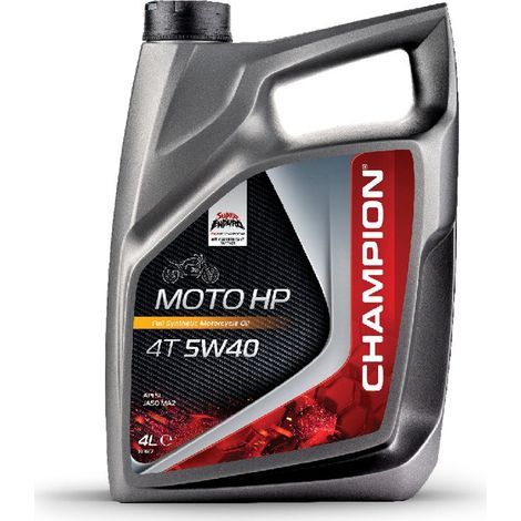 ACEITE DE MOTOR CHAMPION MOTO HP 4T 5W40 4L MA2 SEMISINTÉTICO (AKC)