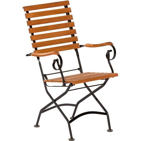 Schlossgarten Sessel FlachstahlEukalyptusbelattung (1/3)