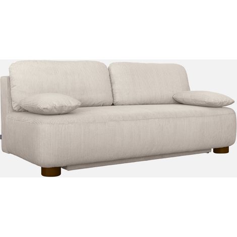 Sofá cama de terciopelo de pana, 3 plazas (1/5)