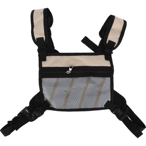 Sac de jardinage d'extérieur, sac à dos de course à pied, gilet, sac de rangement pour homme et femme, kaki (1/5)