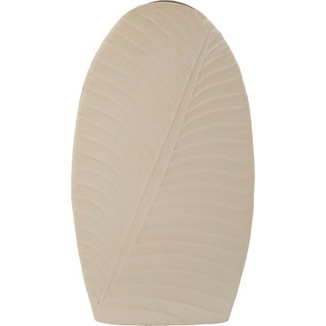 Vase décoratif en métal crème, 31 x 13 x 53,5 cm, Dune Tall (1/5)