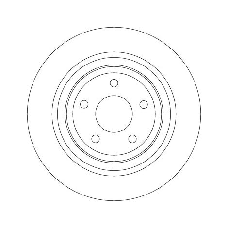 Lot de 2 Disques de frein TRW Automotive DF6872 FORD 1936154 2210993