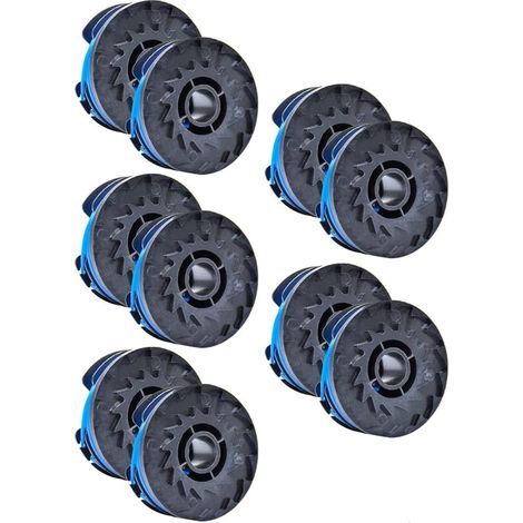 Lot de 10 bobines fil rechange pour débroussailleuse RYOBI RLT5030S RLT4025 RAC109 (1,5 mm), 15QH2ENZM370Y8N3HCC4DUA1UO96 - (1/5)