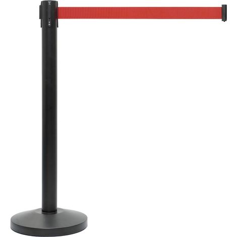 Red Carpet Barrier - Absperrpfosten mit Zugband - Rot (1/5)