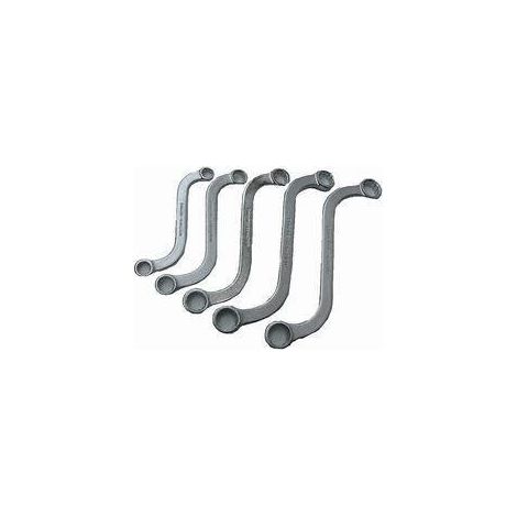 Chiavi poligonali doppie speciali a 'S' set 5 pz Wacktek