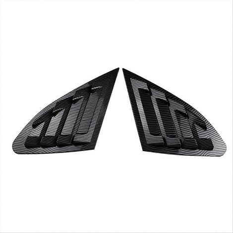 Garniture de grille d'aération latérale de vitre de voiture pour Chevrolet, motif fibre de carbone (1/5)