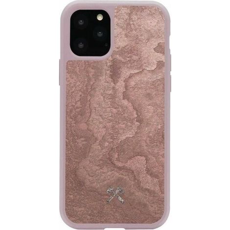 Accesorios de madera para iPhone 11 Pro Max, edición piedra, color rojo cañón sto064