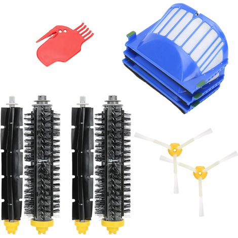 Kit d'accessoires pour aspirateur robot iRobot Série 6 : brosse rotative, brosse latérale, nettoyeur de filtre (1/5)
